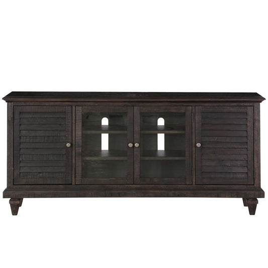 Magnussen - Calistoga Rustic Weathered Charcoal Entertainment Console - E2590-05 veiw 1