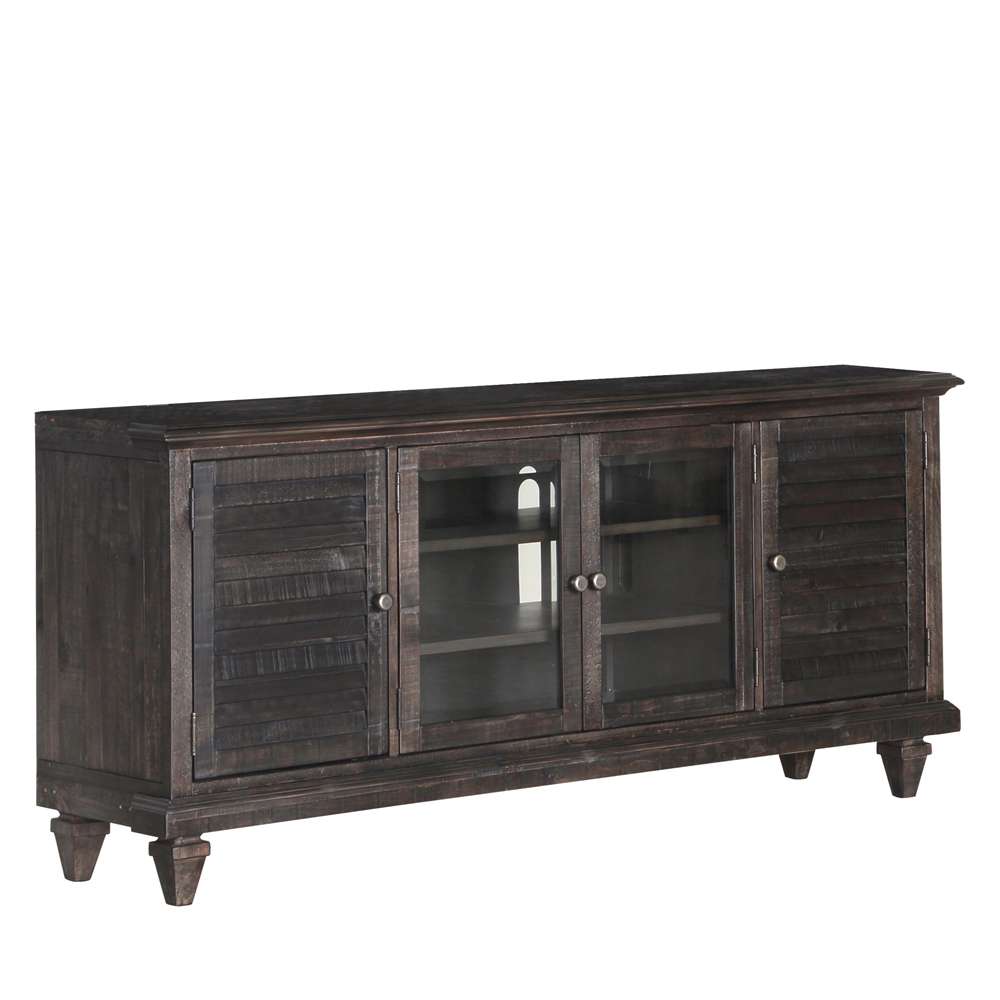 Magnussen - Calistoga Rustic Weathered Charcoal Entertainment Console - E2590-05 veiw 2