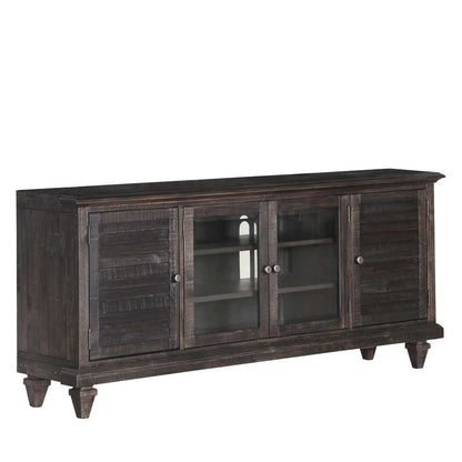 Magnussen - Calistoga Rustic Weathered Charcoal Entertainment Console - E2590-05 veiw 2