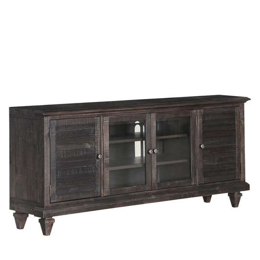 Magnussen - Calistoga Rustic Weathered Charcoal Entertainment Console - E2590-05 veiw 2