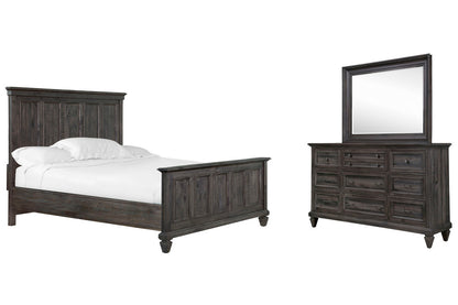Magnussen - Calistoga Weathered Charcoal California King Panel Bed And Drawer Dresser With Landscape Mirror - B2590-74-KIT3 view 1
