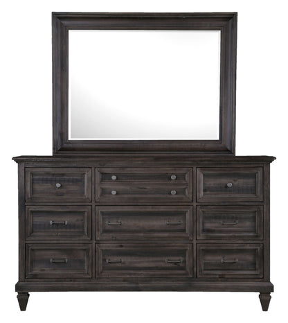 Magnussen - Calistoga Weathered Charcoal California King Panel Bed And Drawer Dresser With Landscape Mirror - B2590-74-KIT3 view 3