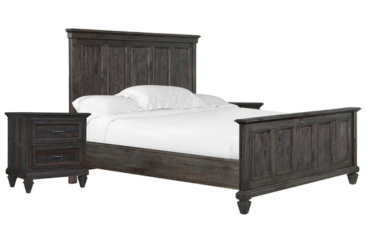 Magnussen - Calistoga Weathered Charcoal California King Panel Bed With 2 Nighstands - B2590-74-KIT2 view 1