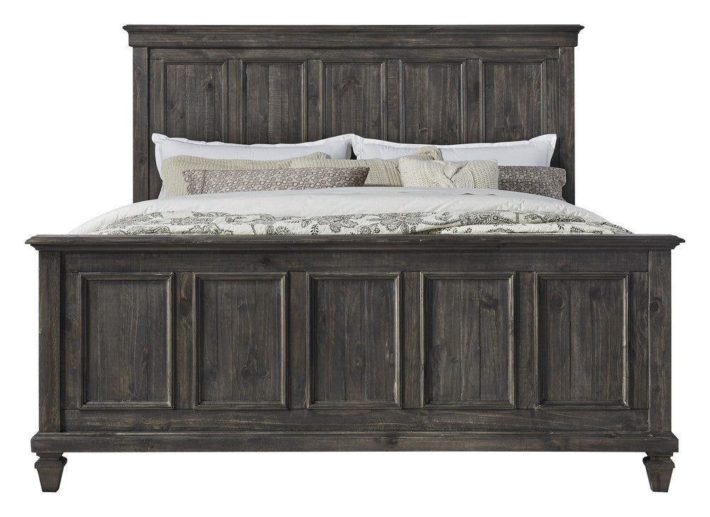 Magnussen - Calistoga Weathered Charcoal King Panel Bed And Drawer Dresser With Landscape Mirror - B2590-64-KIT3 view 2