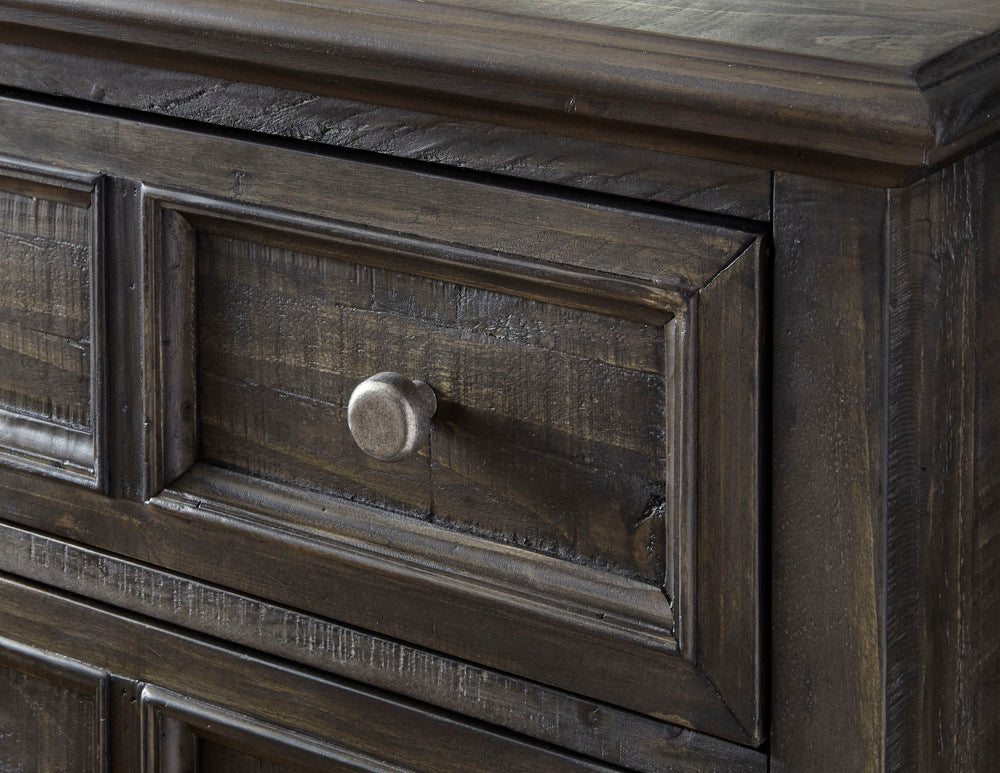 Magnussen - Calistoga Weathered Charcoal King Panel Bed And Drawer Dresser With Landscape Mirror - B2590-64-KIT3 view 4