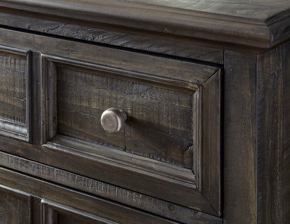 Magnussen - Calistoga Weathered Charcoal King Panel Bed And Drawer Dresser With Landscape Mirror - B2590-64-KIT3 view 4