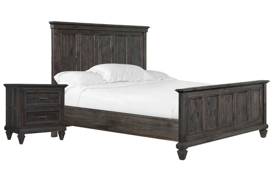 Magnussen - Calistoga Weathered Charcoal King Panel Bed With Nighstand - B2590-64-KIT1 view 1