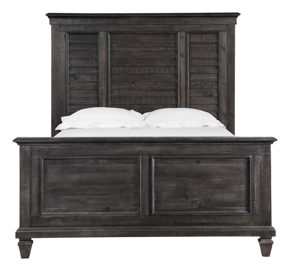 Magnussen - Calistoga Weathered Charcoal King Shutter Panel Bed - B2590-65 view 2