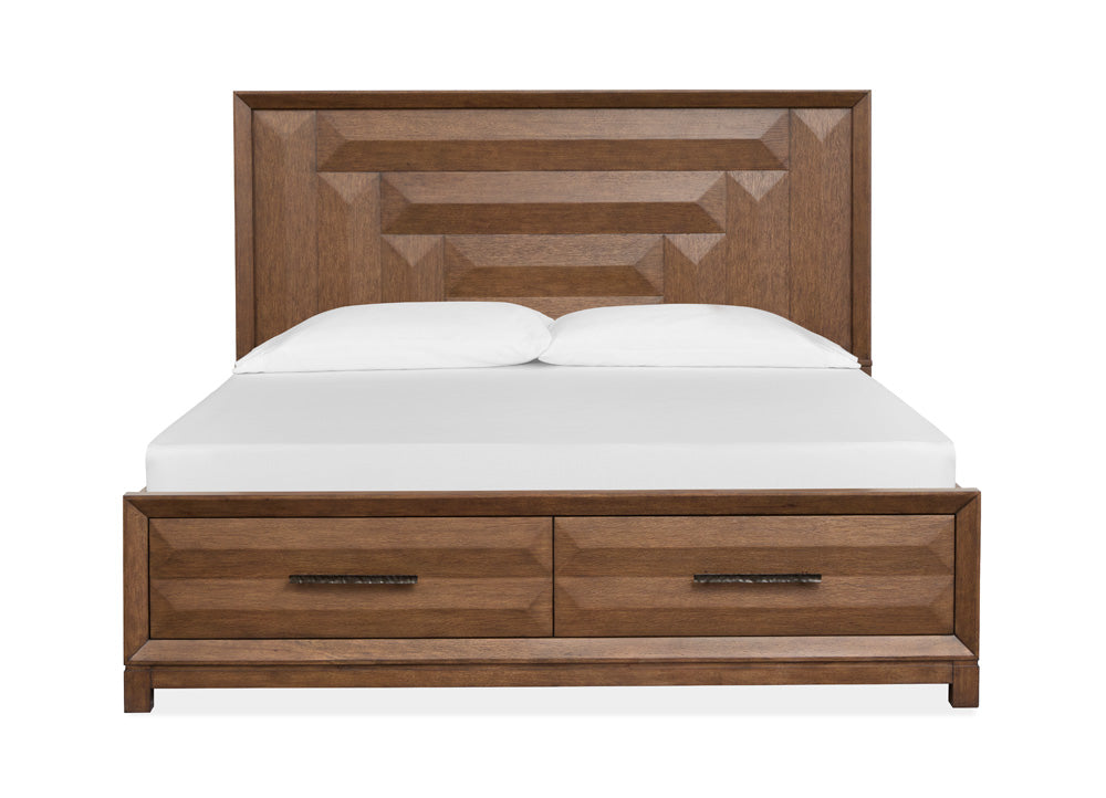 Magnussen - Callisto Bourbon Brown King Panel Storage Bed - B6396-64A view 2