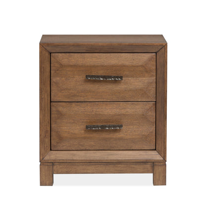 Magnussen - Callisto Bourbon Brown King Upholstered Panel Storage Bed With 2 Nightstands - B6396-65A-KIT2 view 6