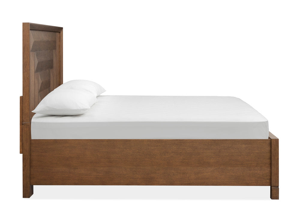Magnussen - Callisto Bourbon Brown Queen Panel Storage Bed With Nightstand - B6396-54A-KIT1 view 4