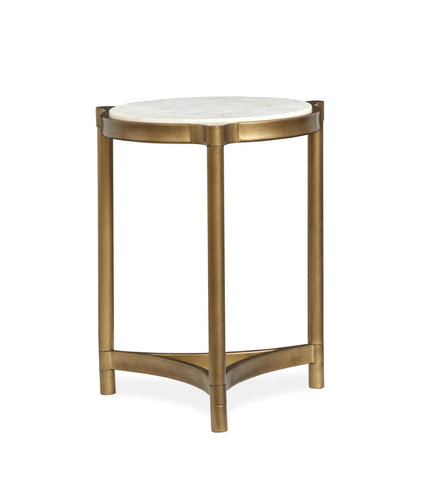 Magnussen - Cassidy Aged Brass And Volakas Classic Round Accent Table - T6357-35 view 5