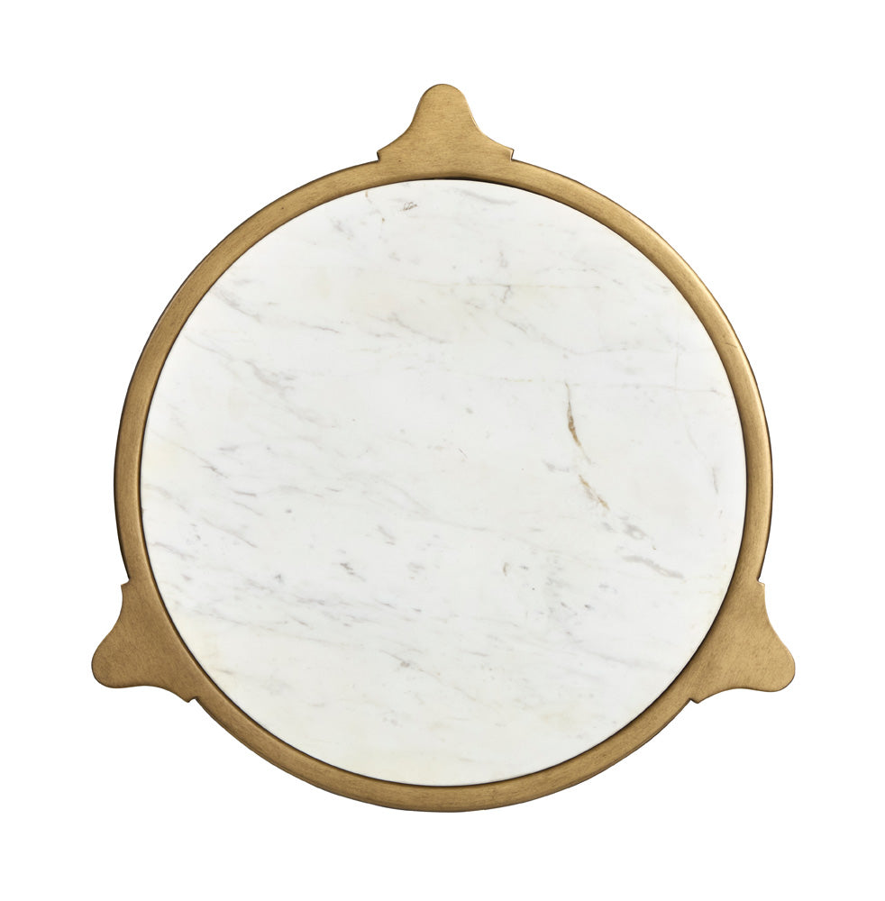 Magnussen - Cassidy Aged Brass And Volakas Classic Round Accent Table - T6357-35 view 7