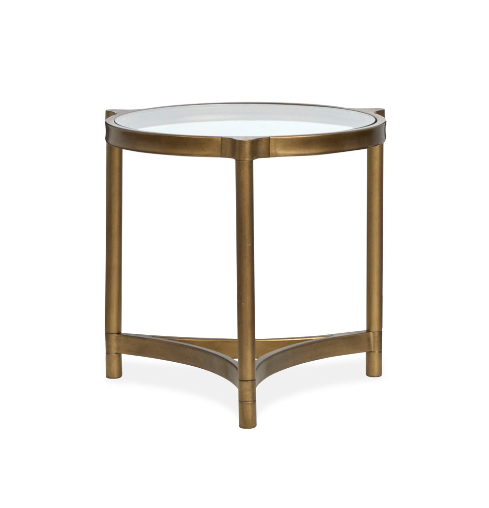 Magnussen - Cassidy Aged Brass And Volakas Classic Round End Table - T6357-05 view 5