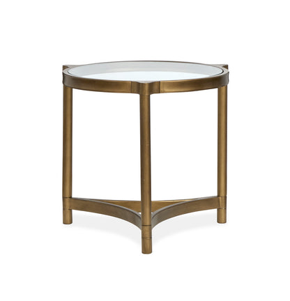 Magnussen - Cassidy Aged Brass And Volakas Classic Round End Table - T6357-05 view 5