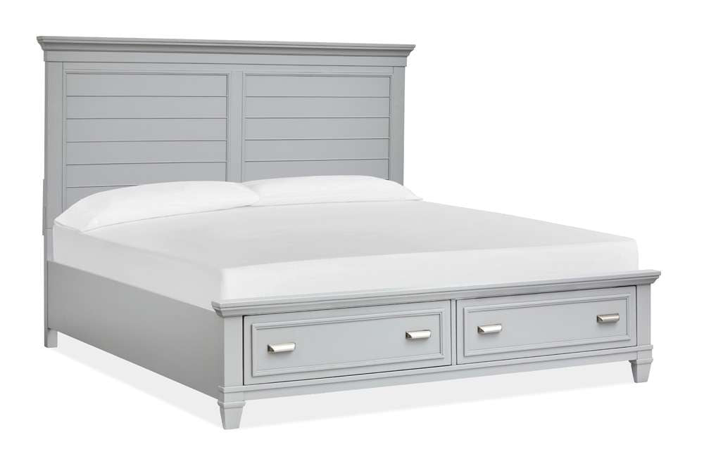 Magnussen - Charleston Complete California King Panel Storage Bed - Grey - B5611-75GY veiw 3