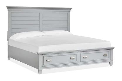 Magnussen - Charleston Complete California King Panel Storage Bed - Grey - B5611-75GY veiw 3