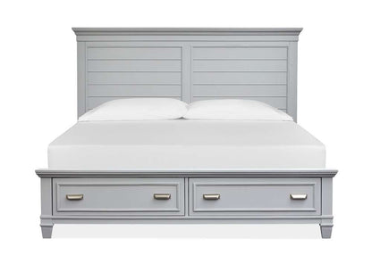 Magnussen - Charleston Complete Queen Panel Storage Bed - Grey - B5611-55GY veiw 1