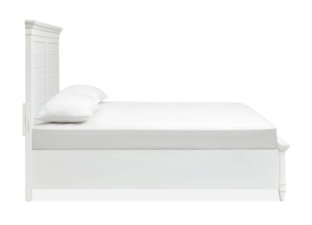 Magnussen - Charleston Complete Queen Panel Storage Bed - White - B5611-55WH veiw 2