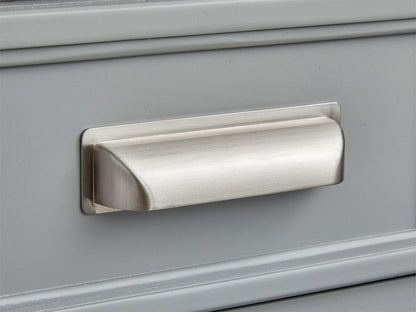 Magnussen - Charleston Harbor Gray And White Dove Grey Drawer Dresser With White Landscape Mirror - B5611-20GY40WH view 8
