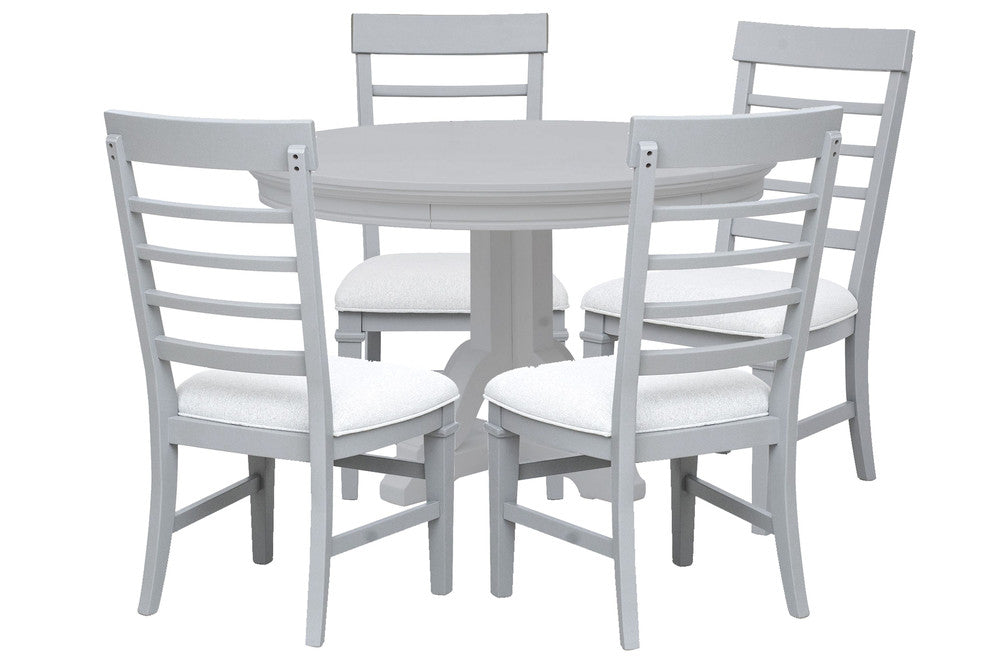 Magnussen - Charleston Harbor Gray Grey Extendable 48" Round Dining Table With 4 Side Chairs - D5611-22GY-KIT1 view 1