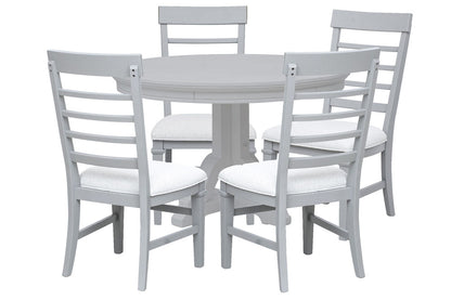 Magnussen - Charleston Harbor Gray Grey Extendable 48" Round Dining Table With 4 Side Chairs - D5611-22GY-KIT1 view 1
