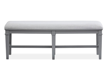 Magnussen - Charleston Harbor Gray Grey Extendable Rectangular Dining Table With 2 Benches 2 Side Chairs And Server - D5611-20GY-KIT12 view 6