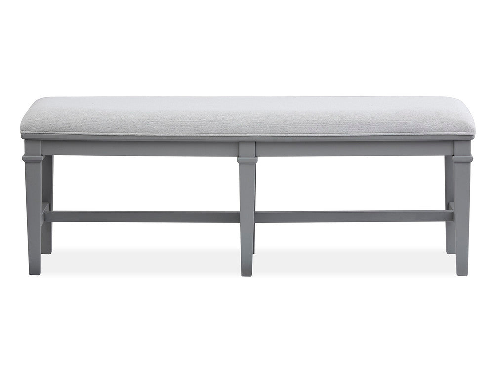 Magnussen - Charleston Harbor Gray Grey Extendable Rectangular Dining Table With 2 Benches And 2 Side Chairs - D5611-20GY-KIT11 view 6