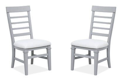 Magnussen - Charleston Harbor Gray Grey Extendable Rectangular Dining Table With 2 Side Chairs Bench And Server - D5611-20GY-KIT6 view 5