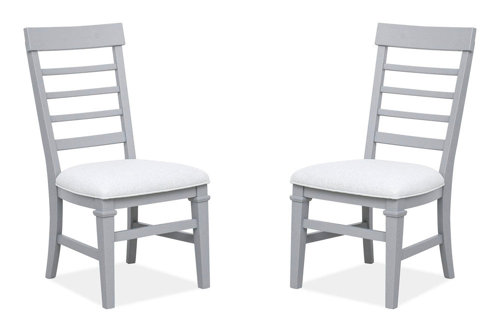 Magnussen - Charleston Harbor Gray Grey Extendable Rectangular Dining Table With 4 Side Chairs And Server - D5611-20GY-KIT2 view 5