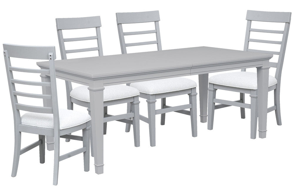 Magnussen - Charleston Harbor Gray Grey Extendable Rectangular Dining Table With 4 Side Chairs - D5611-20GY-KIT1 view 1