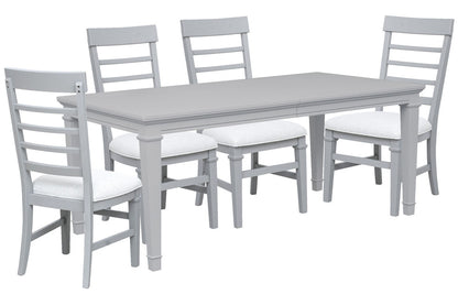 Magnussen - Charleston Harbor Gray Grey Extendable Rectangular Dining Table With 4 Side Chairs - D5611-20GY-KIT1 view 1