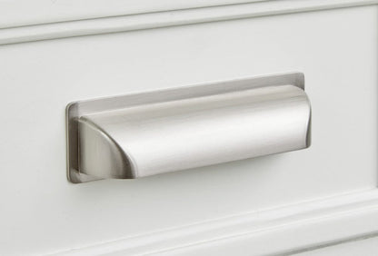 Magnussen - Charleston White Dove And Harbor Gray White Drawer Dresser With Grey Landscape Mirror - B5611-20WH40GY view 6
