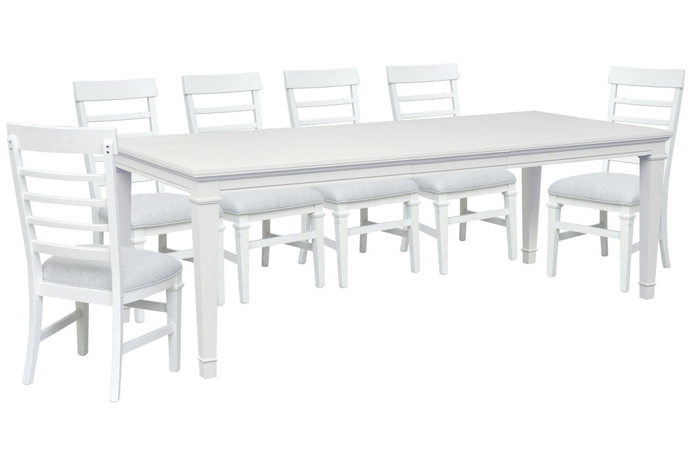 Magnussen - Charleston White Dove White Extendable Rectangular Dining Table With 6 Side Chairs - D5611-20WH-KIT3 view 1