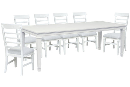 Magnussen - Charleston White Dove White Extendable Rectangular Dining Table With 6 Side Chairs - D5611-20WH-KIT3 view 1