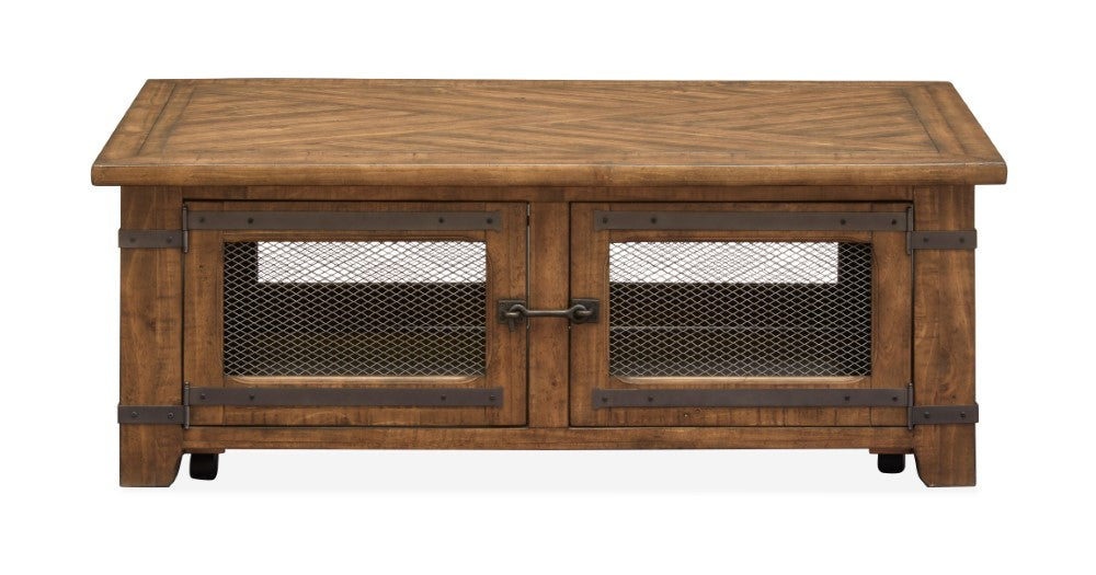 Magnussen - Chesterfield Top Storage Cocktail Table With Casters - T4717-50 view 3