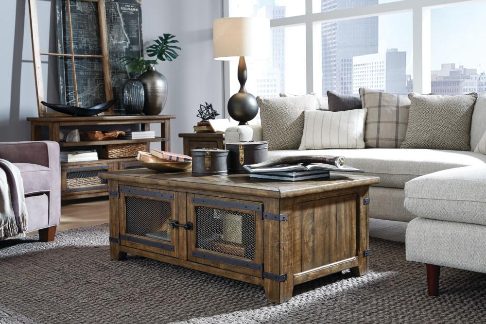 Magnussen - Chesterfield Top Storage Cocktail Table With Casters - T4717-50 view 8