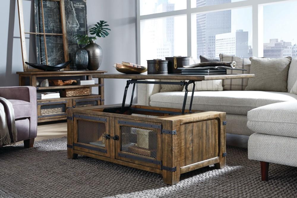 Magnussen - Chesterfield Top Storage Cocktail Table With Casters - T4717-50 veiw 9