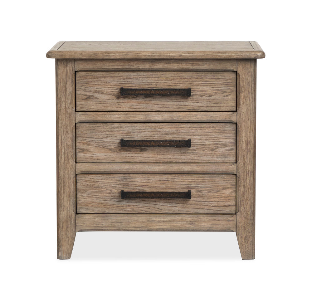 Magnussen - Claremont Smokey Taupe King Panel Bed 2 Nightstands And Drawer Dresser With Landscape Mirror - B5942-64-KIT4 view 6