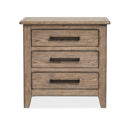 Magnussen - Claremont Smokey Taupe King Upholstered Panel Bed With Nightstand - B5942-65-KIT1 view 6