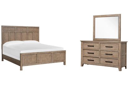 Magnussen - Claremont Smokey Taupe Queen Panel Bed And Drawer Dresser With Landscape Mirror - B5942-54-KIT3 view 1