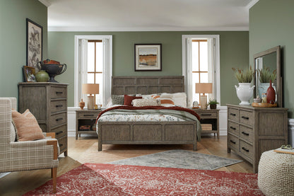 Magnussen - Claremont Smokey Taupe Queen Panel Bed With 2 Nightstands - B5942-54-KIT2 view 10