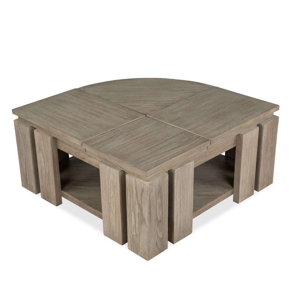 Magnussen - Conrad Stone Harbor Grey Pie Shaped Lift Top Cocktail Table With Casters - T5865-65 view 5
