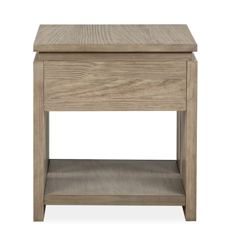 Magnussen - Conrad Stone Harbor Grey Rectangular End Table - T5865-03 view 3