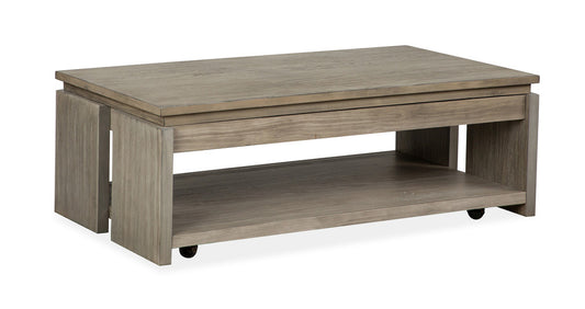 Magnussen - Conrad Stone Harbor Grey Rectangular Lift Top Storage Cocktail Table With 2 End Table - T5865-50KIT2 view 2