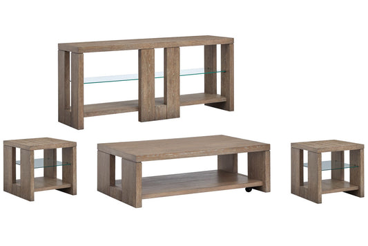 Magnussen - Conway Spiced Brown Rectangular Cocktail Table With 2 Rectangular End Table And Console Sofa Table - T6315-43KIT6 view 1