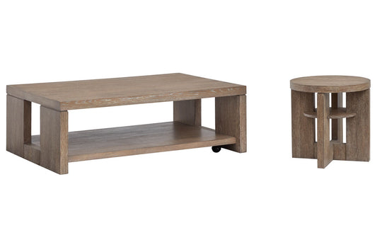 Magnussen - Conway Spiced Brown Rectangular Cocktail Table With Round End Table - T6315-43KIT1 view 1
