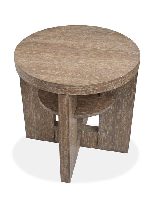 Magnussen - Conway Spiced Brown Round End Table - T6315-05 view 2