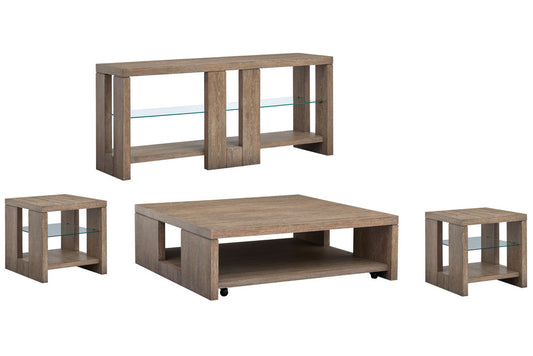 Magnussen - Conway Spiced Brown Square Cocktail Table With 2 Rectangular End Table And Console Sofa Table - T6315-41KIT6 view 1