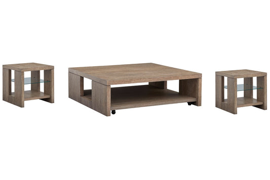 Magnussen - Conway Spiced Brown Square Cocktail Table With 2 Rectangular End Table - T6315-41KIT5 view 1
